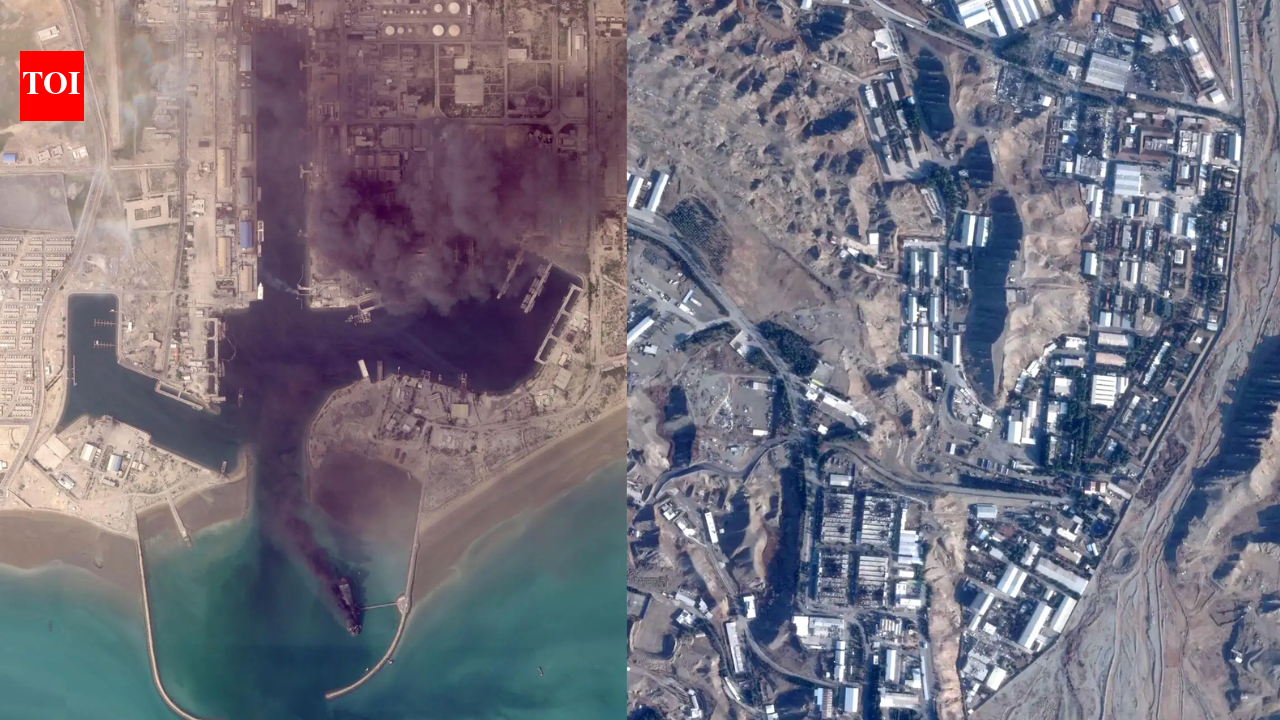 From ports to air bases: New satellite images show destruction across Middle East amid Iran war