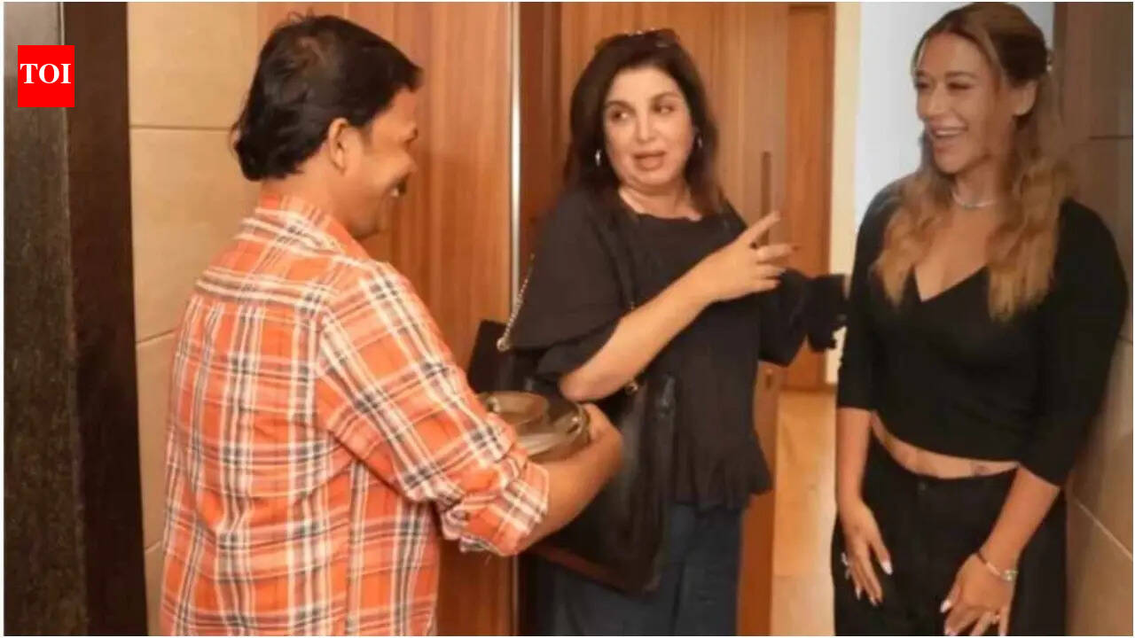 Farah Khan teases about giving Dilip a Rs 50,000 salary and calls him ‘kaneez’; Jackie Shroff defends daughter Krishna’s Hindi