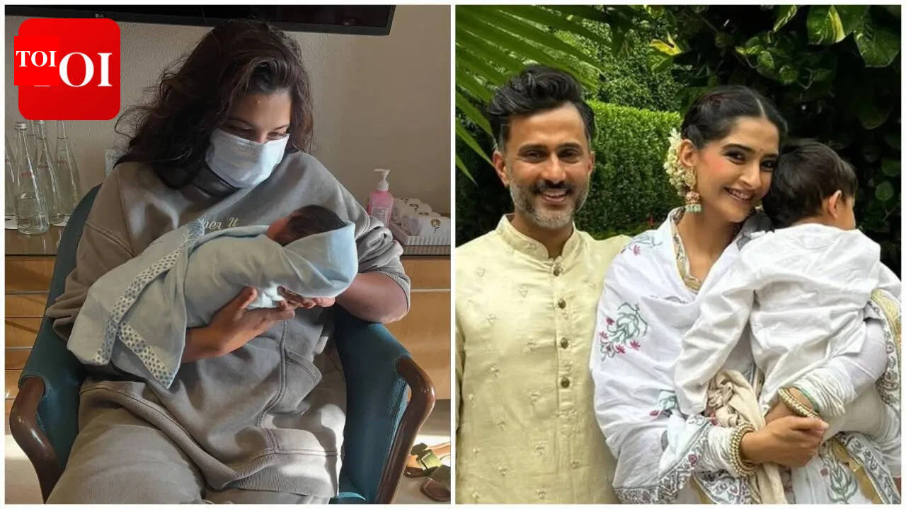 Rhea Kapoor shares first glimpse of Sonam Kapoor, Anand Ahuja’s newborn baby boy; Anil Kapoor, Sonakshi Sinha, Farah Khan react
