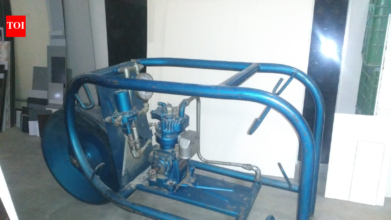 WW2 Royal Air Force Air Compressor: Rare Madras Find Restored by Collector