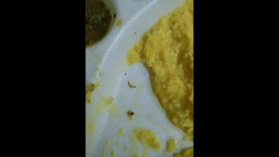 Insects found in Bapunagar ESIC hospital food