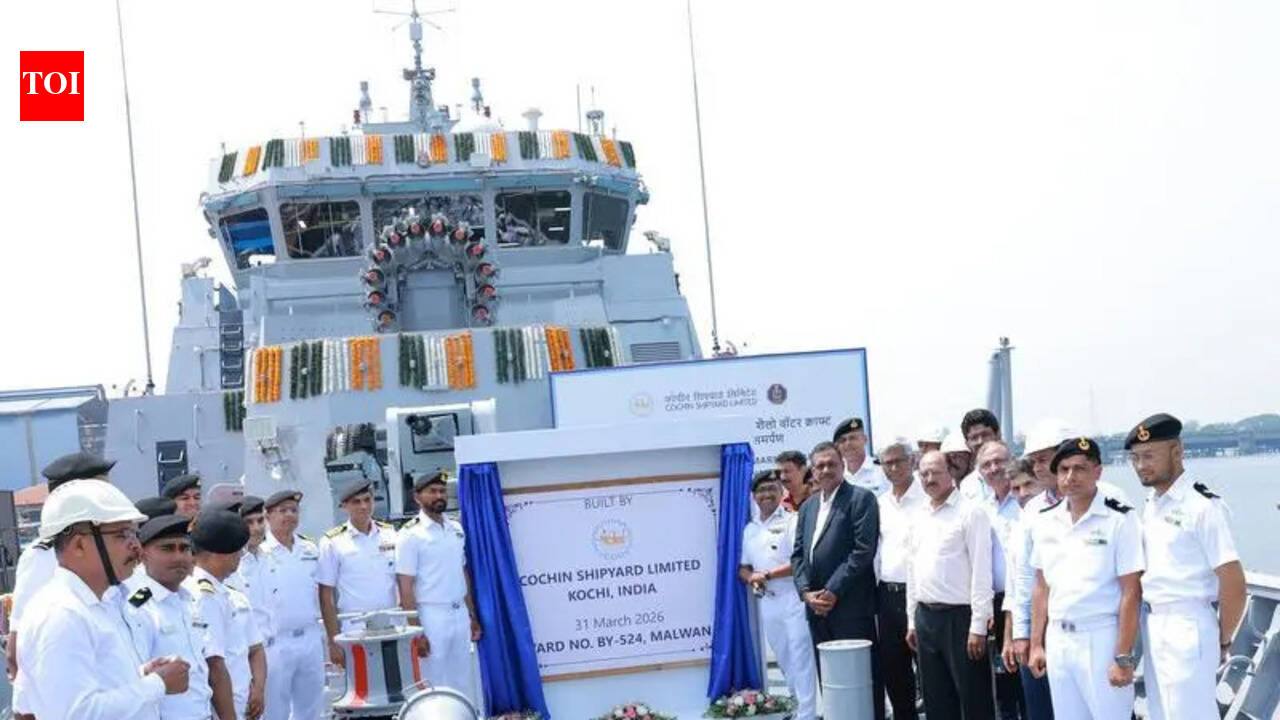 Cochin Shipyard hands over second anti-submarine watercraft to Navy ...