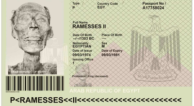 Did Egypt really issue a passport to 3,000-year-old Ramesses II for 1974 flight to Paris? Fact or fiction?