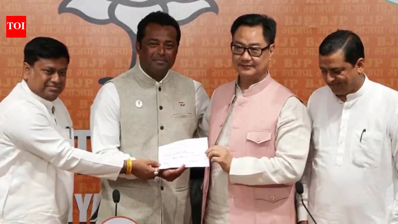 Leander exits TMC, joins BJP ‘to serve youth and countrymen’ | India News – The Times of India