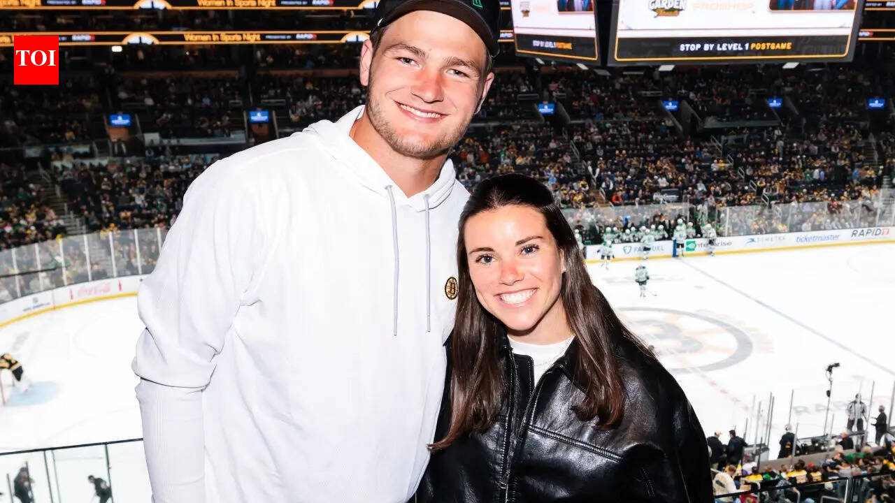 Drake Maye steals spotlight at Bruins game as Patriots QB’s offseason tour takes unexpected hockey twist
