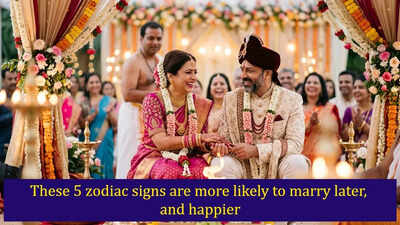 These 5 zodiac signs are more likely to marry later, and happier