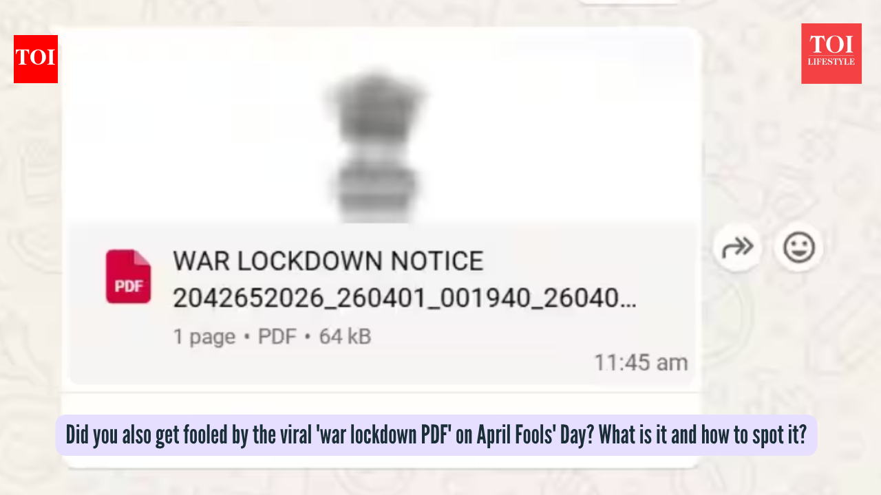 Did you also get fooled by the viral 'war lockdown PDF' on April Fools' Day? What is it and how to spot it?