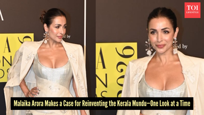 Malaika Arora breathes new life into the traditional Kerala mundu with an effortless modern edge