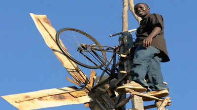 He dropped out of school at 14, as he couldn't pay the fees, and then he built a windmill from scrap and brought light to his village!
