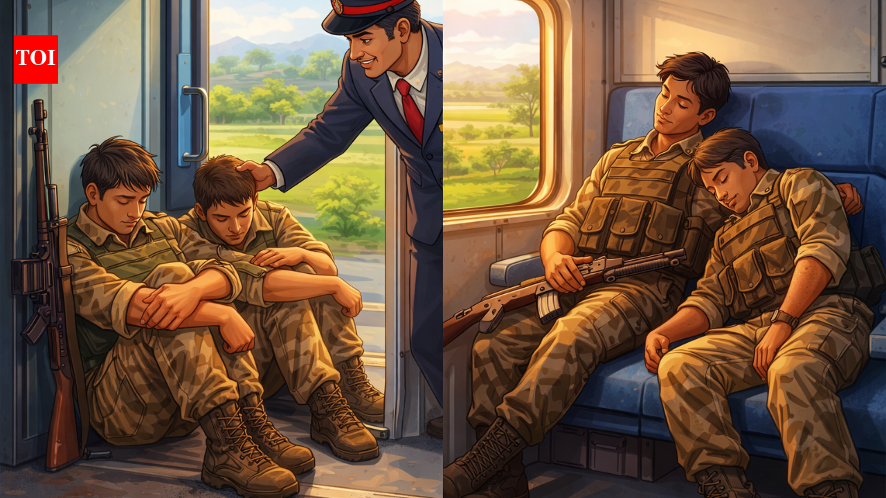 TTE’s kind gesture on a train for Indian soldiers, and a quiet reminder of what respect really looks like