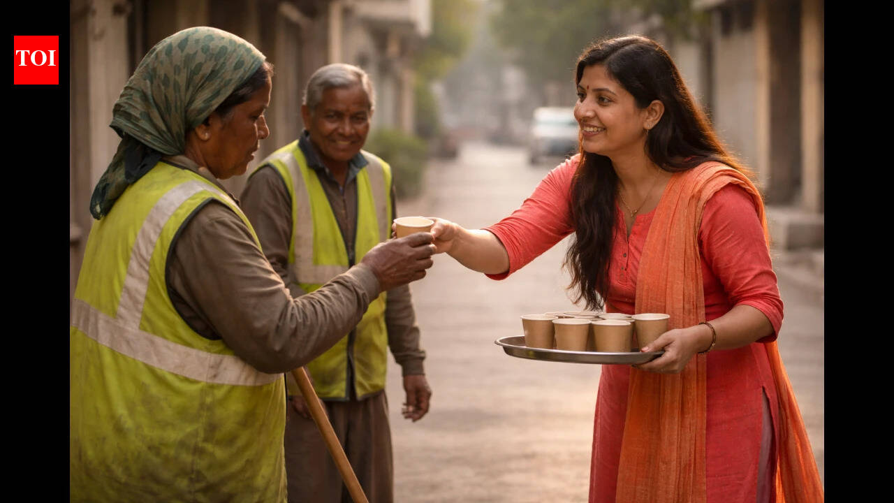 Woman’s daily gesture for sanitation workers goes viral, reminds us what true respect looks like