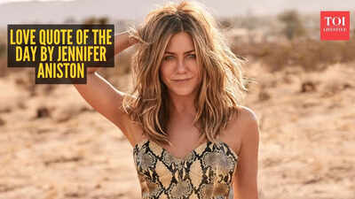 Love quote of the day by Jennifer Aniston: 'If you only love 70% of yourself, that’s what is going to come back to you'