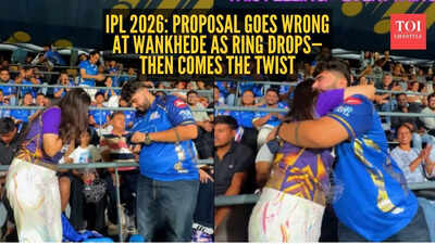 IPL 2026: Proposal goes wrong at Wankhede as man drops ring, but still scores a 'Yes'