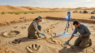  120,000-year-old footprints reveal where humans once walked