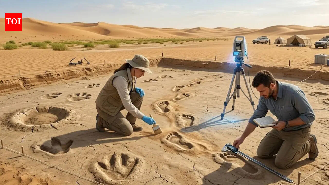 A stunning find in Saudi Arabia: 120,000-year-old footprints reveal where humans once walked