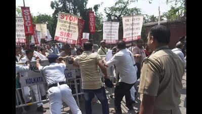 CEO office turns a fortress after bulk Form 6 submission protest