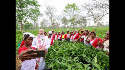 Modi’s tea garden outreach sets tone for Assam campaign
