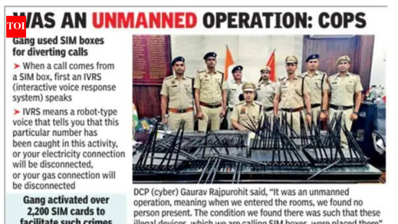 SIM box racket in Gurgaon routes calls through Indian numbers to mask its overseas operations