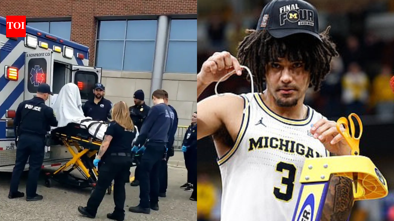 What happened to Elliot Cadeau? Michigan guard rushed to ambulance from team bus before Final Four trip doctors share update