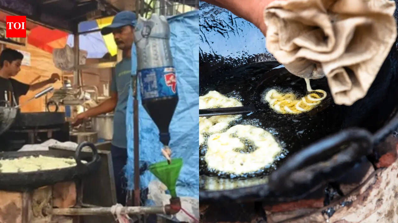 This Prayagraj vendor is using waste mobil for selling Jalebis amidst the LPG crisis