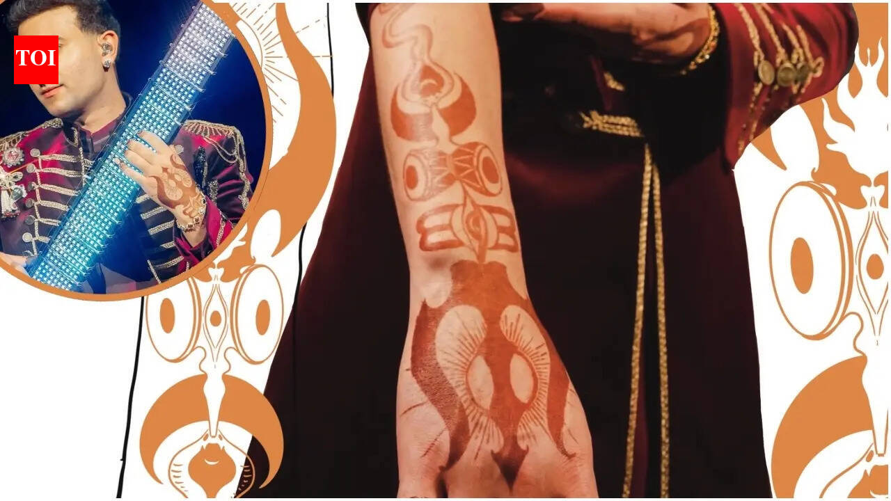 Santanu Hazarika x Rishab Rikhiram Sharma: Mehndi artist explains idea behind 'Trident' design on the sitarist's hand - Exclusive