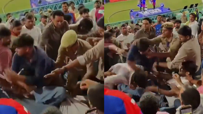  LSG vs DC turns into WWE Raw as fan brawl erupts in stands - Watch