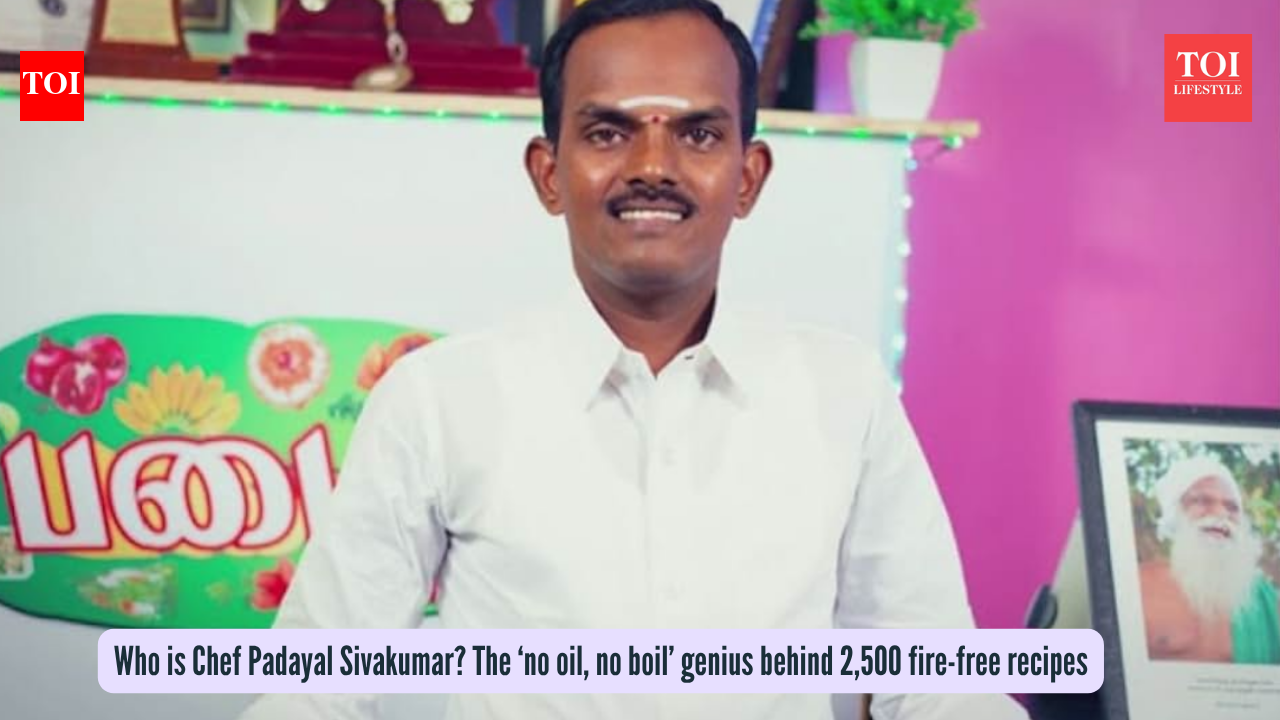 Who is Chef Padayal Sivakumar? The ‘no oil, no boil’ genius behind 2,500 fire-free recipes
