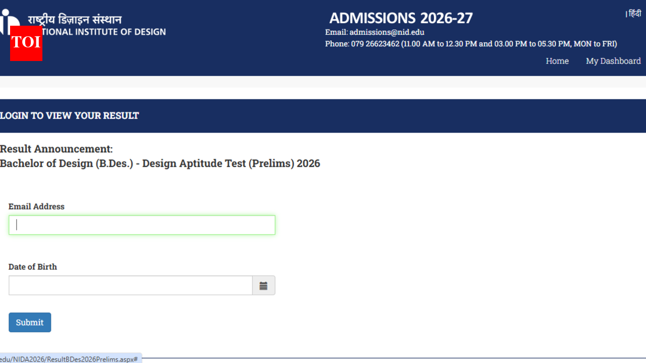 NID DAT prelims 2026 result released; rechecking window opens today: Check direct link to download scorecards here