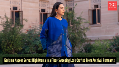 Karisma Kapoor’s archival scrap ensemble is proof that sustainable fashion can be red-carpet worthy