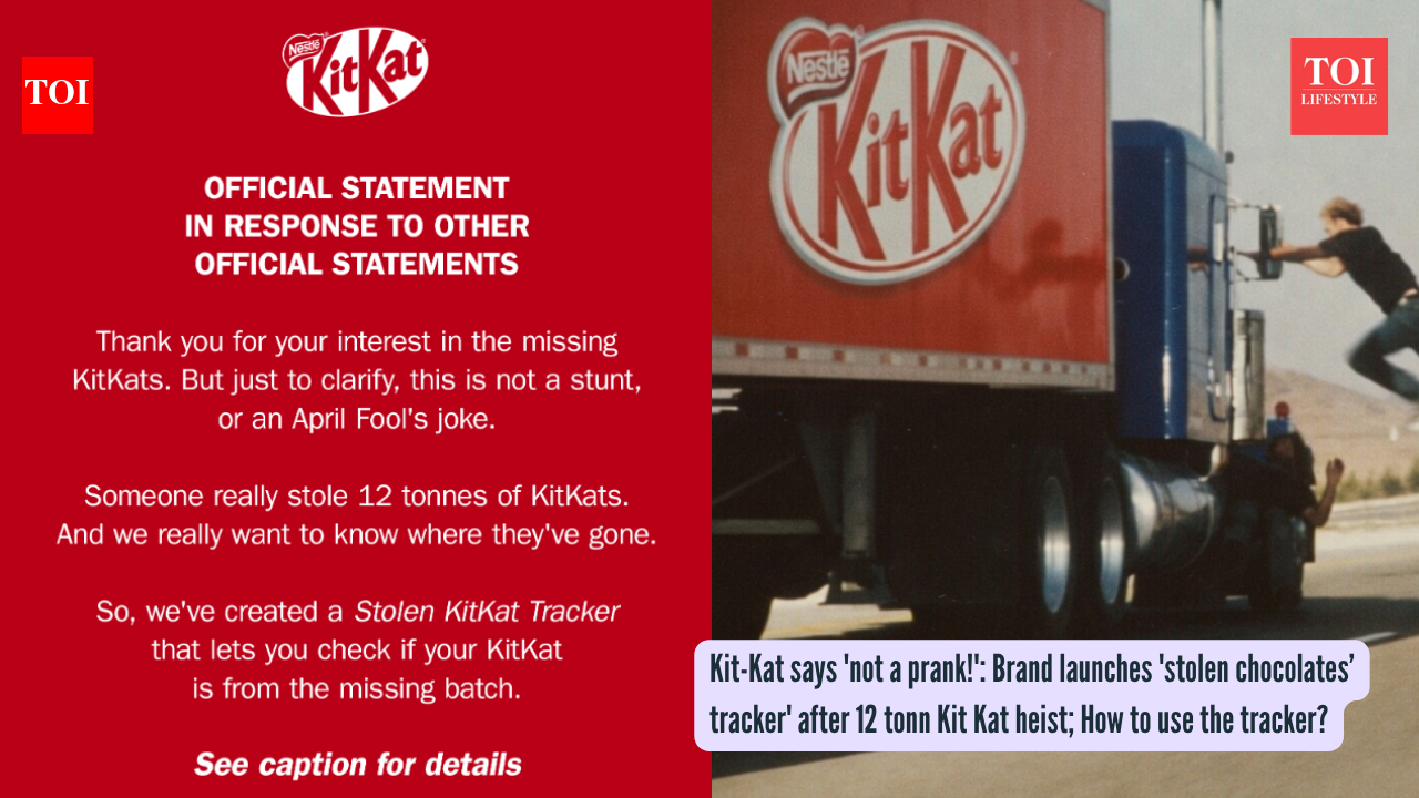 12 tonnes of KitKats stolen, brand says ‘not a prank’ - launches ‘stolen chocolates tracker’ to catch the thief