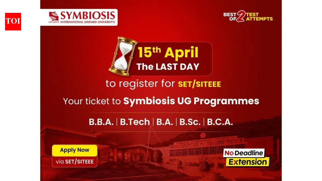 Symbiosis International (Deemed University) applications closing soon for undergraduate programmes via SET &amp; SITEEE 2026