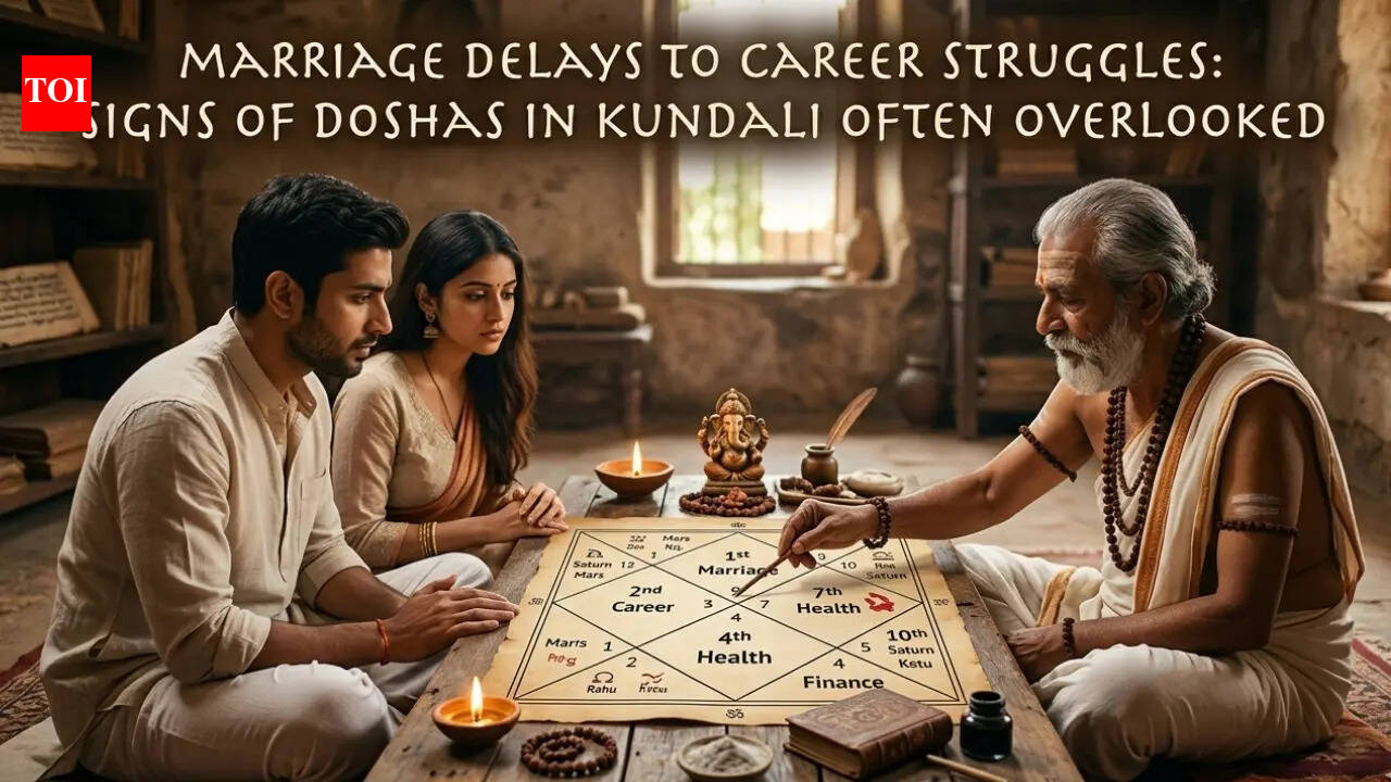 Marriage delays to career struggles: Signs of doshas in kundali often overlooked