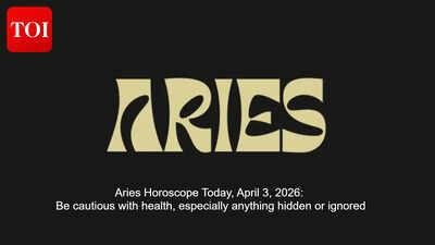 Aries Horoscope Today, April 3, 2026: Be cautious with health, especially anything hidden or ignored
