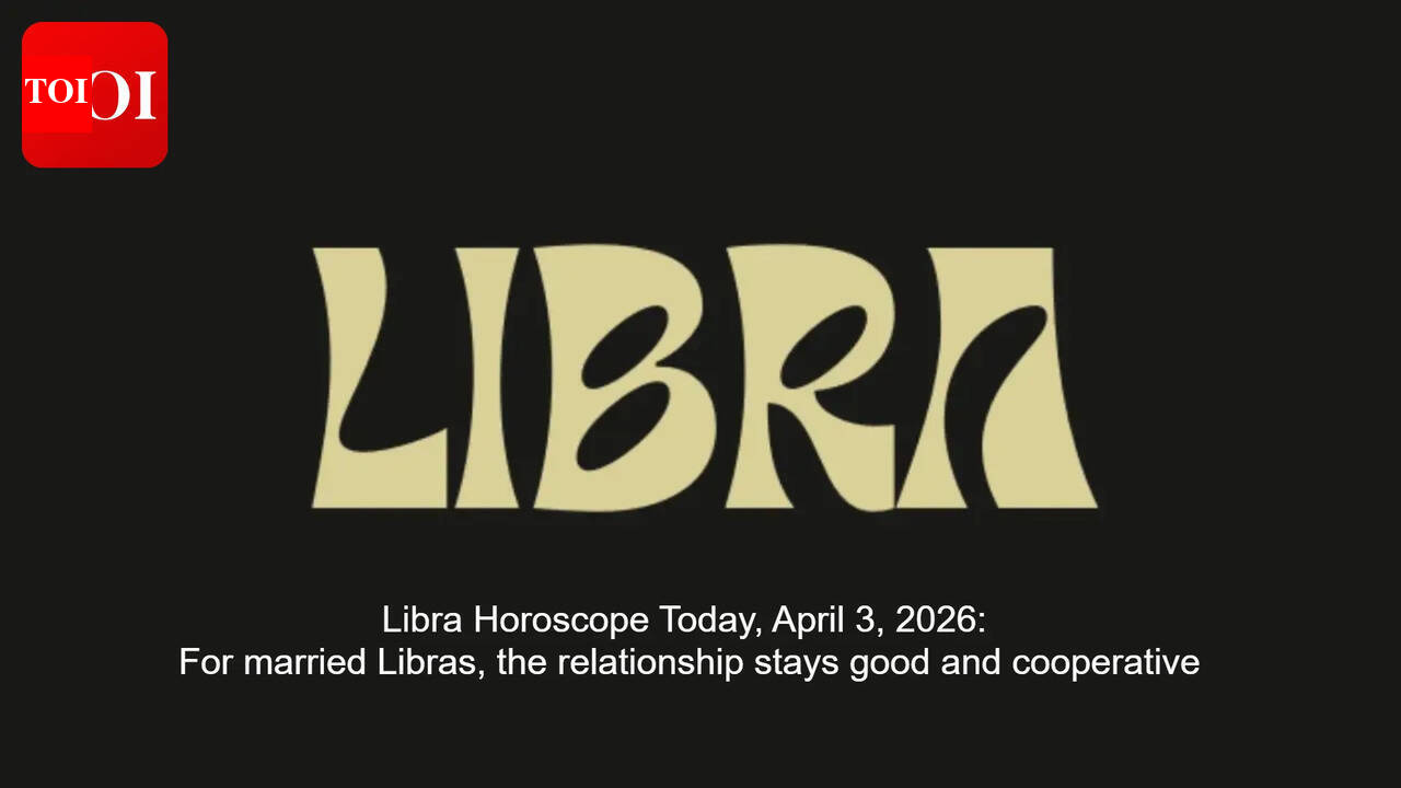 Libra Horoscope Today, April 3, 2026: For married Libras, the relationship stays good and cooperative