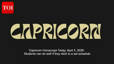 Capricorn Horoscope Today, April 3, 2026: Students can do well if they stick to a set schedule