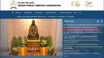 UPSC NDA 1 and CDS 1 admit cards released on upsconline.nic.in; download here