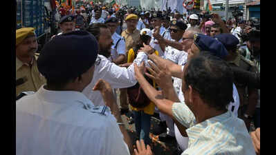 Day-long TMC-BJP war plays out in Bhowanipore