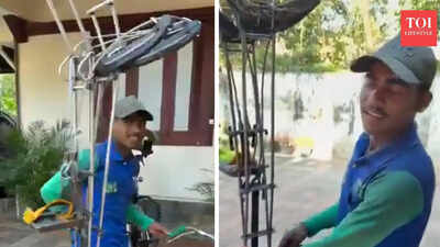  Anand Mahindra shares video of on-demand coconut harvesting in Kerala