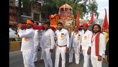 Processions, religious events mark grand celebrations of Hanuman Jayanti in city