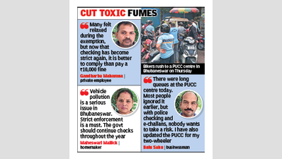 Odisha steps up PUCC enforcement after relaxation period ends