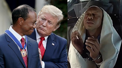 Tiger Woods makes surprising Donald Trump claim after crash as bodycam footage and DUI arrest details come to light