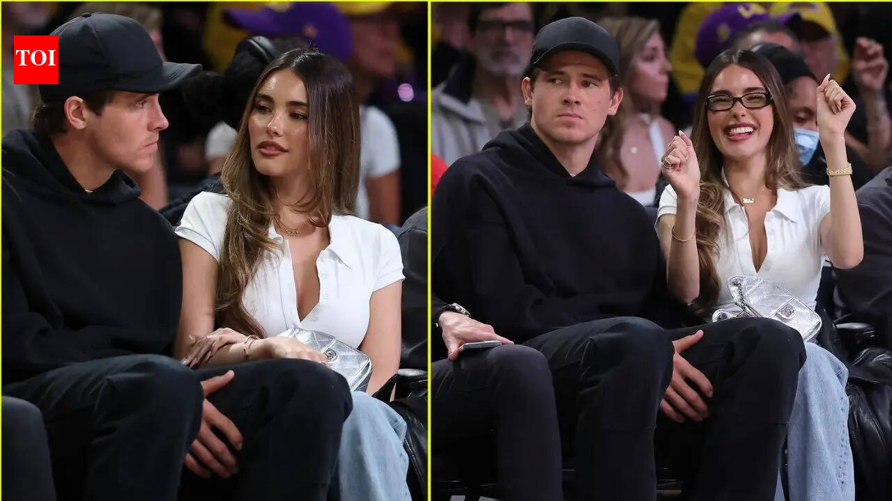 Madison Beer and Justin Herbert heat up courtside scene with stylish appearance at Los Angeles Lakers game | NFL News - The Times of India
