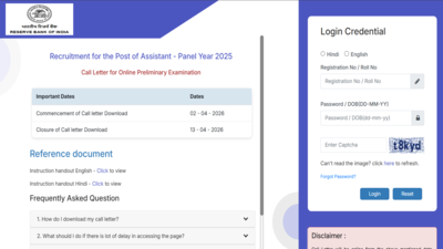 RBI Assistant prelims admit card 2026 released at ibpsreg.ibps.in: Direct link to download scorecards here
