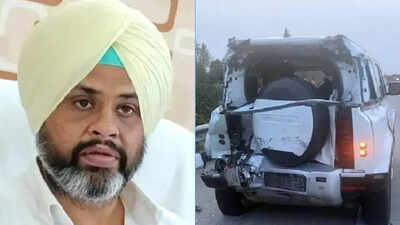 Stuck on highway, Punjab Congress leader Khushbaz Singh Jatana, driver killed as truck slams Defender