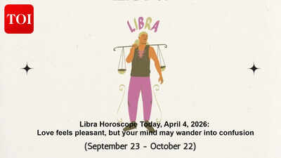 Libra Horoscope Today, April 4, 2026: Love feels pleasant, but your mind may wander into confusion