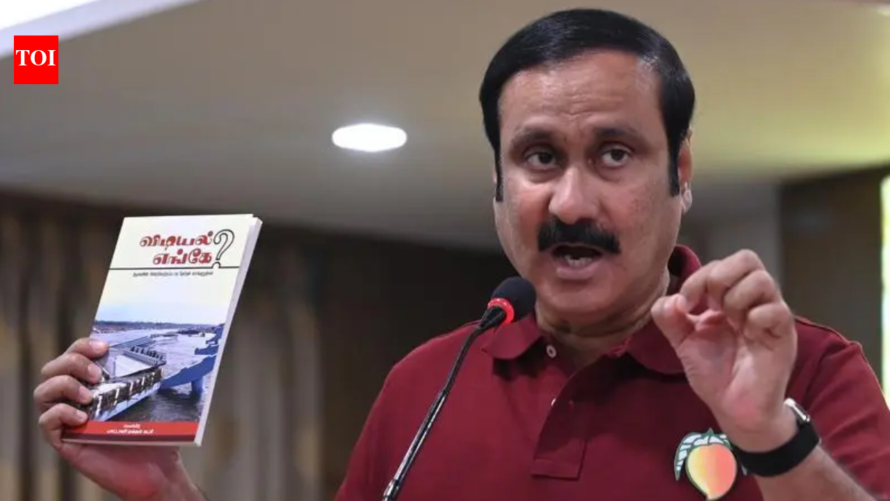 Tamil Nadu elections: DMK govt an embodiment of fraud, says Anbumani Ramadoss | Chennai News - The Times of India