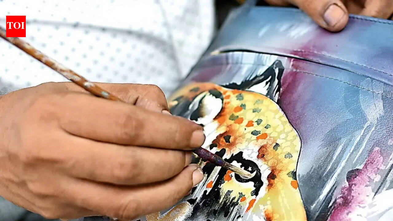 Let old leather find new life through your brushstrokes