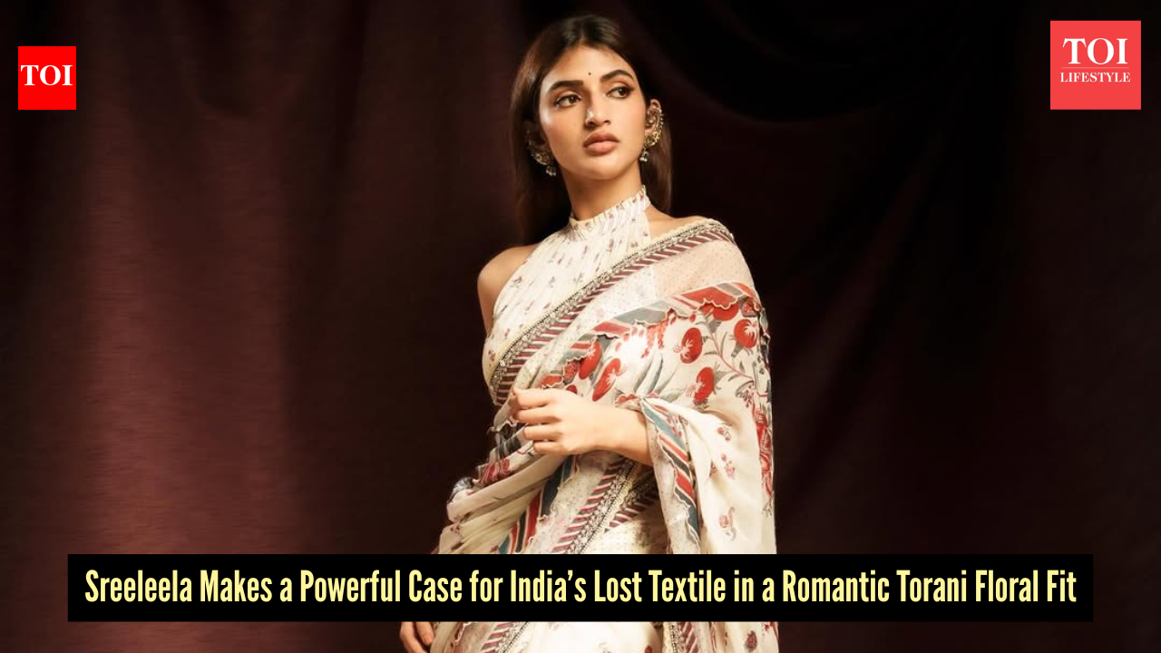 Sreeleela brings back India’s lost textile in a show-stopping Torani saree with a contemporary twist