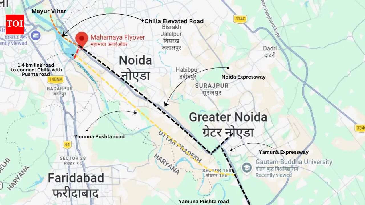Noida plans 10-lane Pushta Road, Chilla connecter to ease expressway traffic