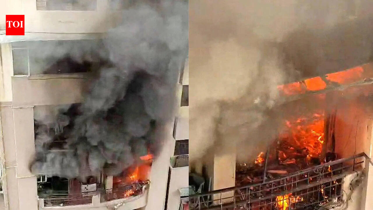 ‘Burning diya’ sparks fire in Ghaziabad highrise flat